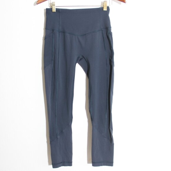 Lululemon All The Right Places High Rise Crop Leggings 23” True Navy Luxtreme 6 - Picture 2 of 12